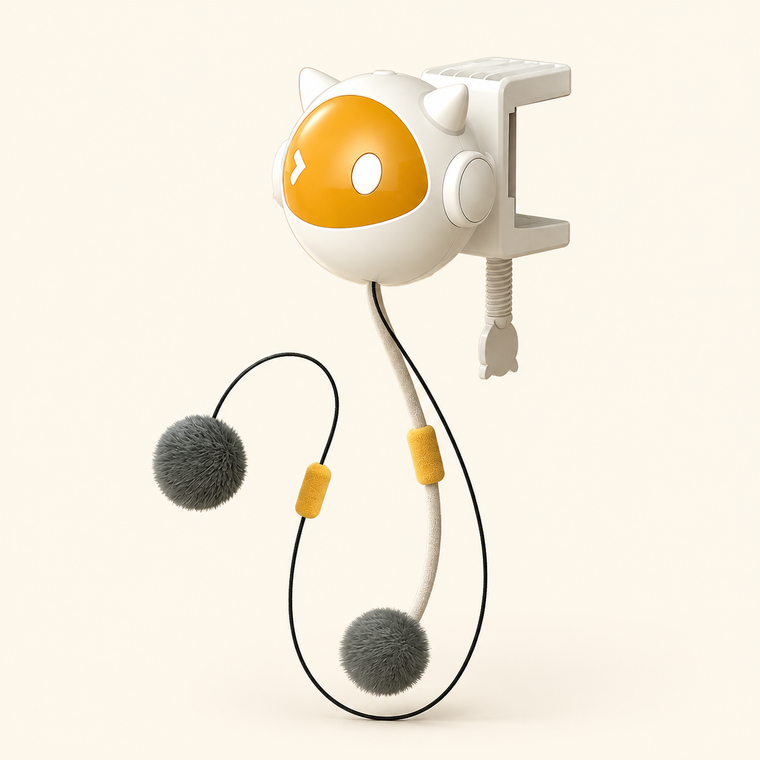Automatic Retractable Cat Ball Toy