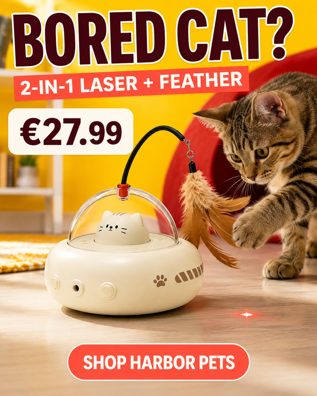 How to Keep Indoor Cats Engaged: A Simple Two-Mode Play Routine