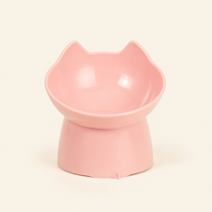 Raised Cat Bowl with Cat Ears